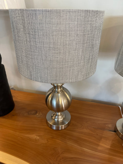 Satin Chrome Table Lamp