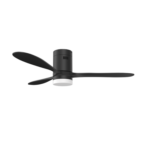 Fan Solent Hugger Black with Remote & Light