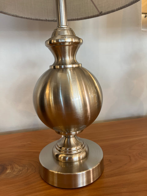Satin Chrome Table Lamp