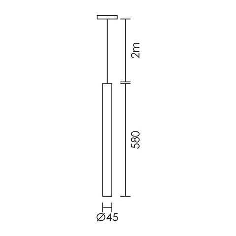 Tube LED Pendant 3W