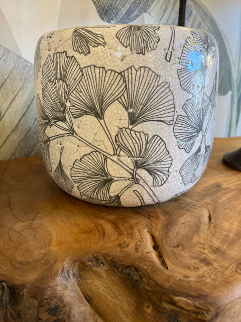Black & White Ceramic Pot