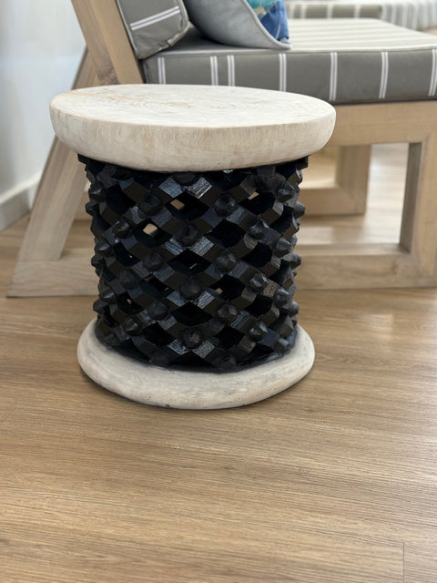 Bamileke Table 40cm Black