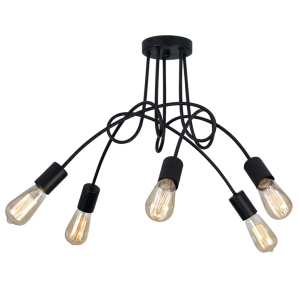 Ceiling Light with 5 Light Intertwined
