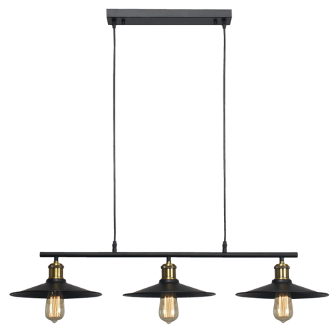 Pendant Rustic Trio on Straight Bar Brightstar