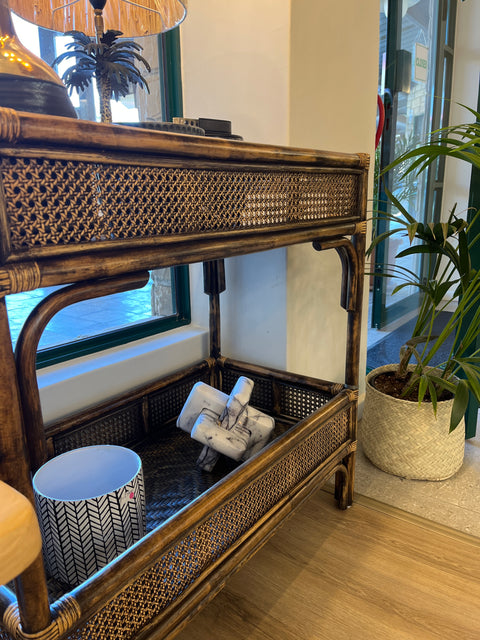 Two tier rattan server