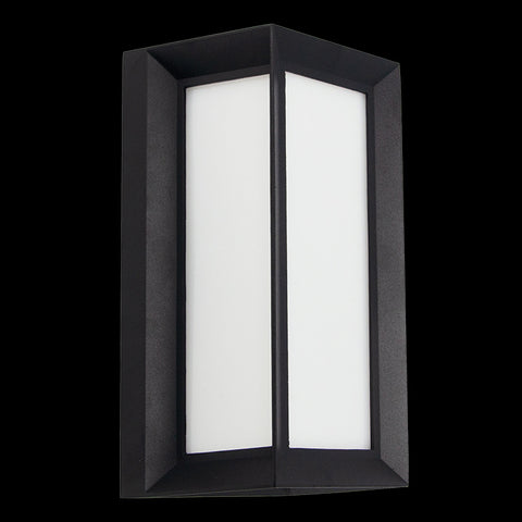 Bulkhead Coastal Vertical Grid 20W Frosted