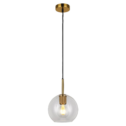 Ball Glass Pendant Gold