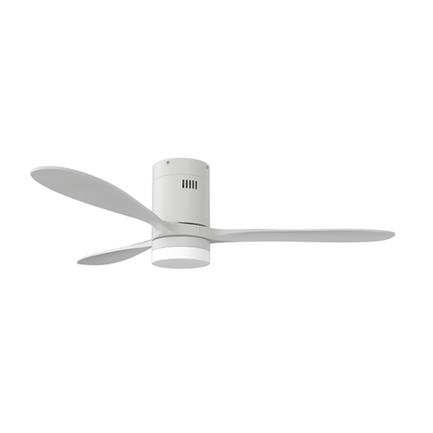 Fan Solent Hugger White with Remote & Light
