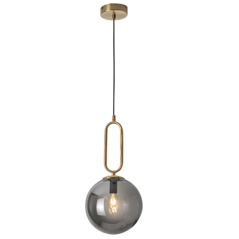 Pendant Smoke Glass Sphere