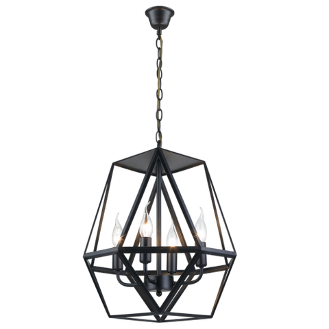 Metal & Resin Pendant 4 Light