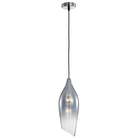 Pendant Angled Bottom Glass Small