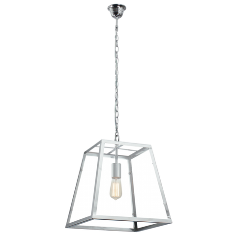 Pendant Square Lantern with Glass