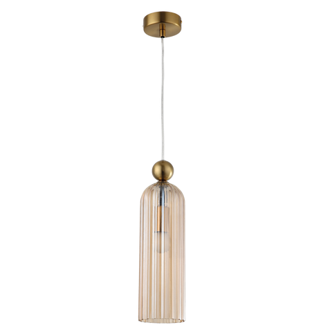 Pendant with Cognac Colour Glass