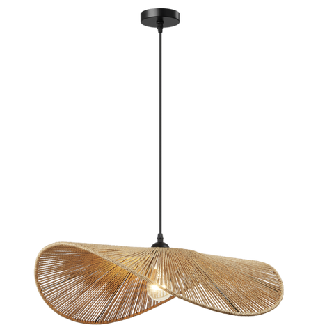 Pendant Natural Metal & Paper String