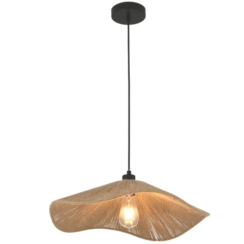 Metal & Nylon Rope Pendant