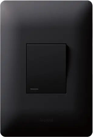 Legrand Ysalis 4x2 1 Lever 2 way Black