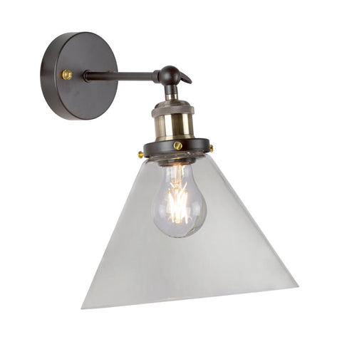 Wall Light Vintage Conical & Straight Arm