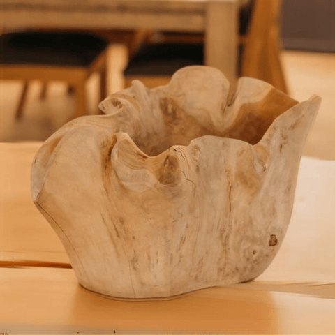 Teak Lily Bowl