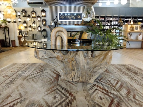 Teak Root Coffee Table ROOT ONLY 80cm diameter