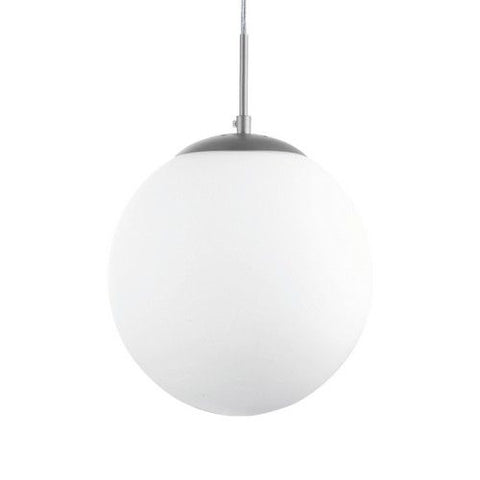 Globe Opal/Chrome Pendant Large