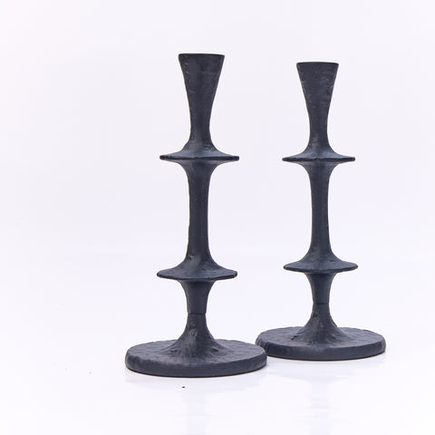 Candle Holder Matt Black Finish