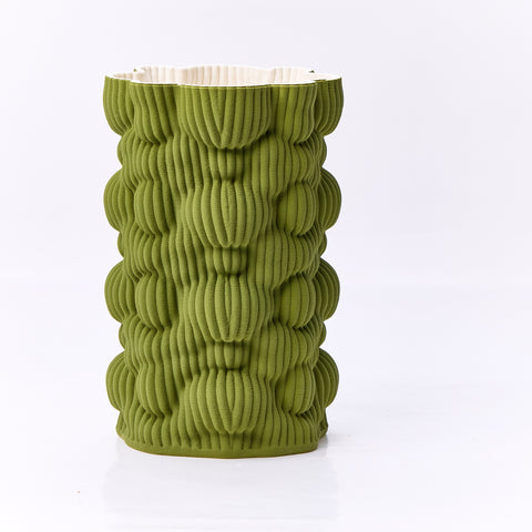 Planter Porcelain 3D Green