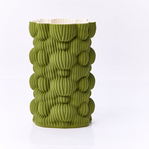 Planter Porcelain 3D Green