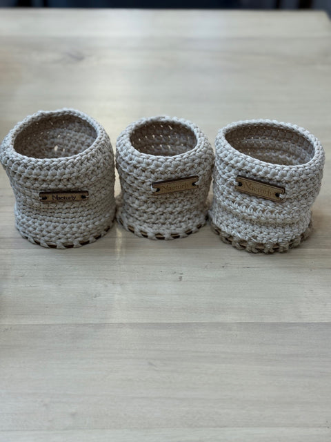Handmade Planter/Storage Baskets 10cm cotton