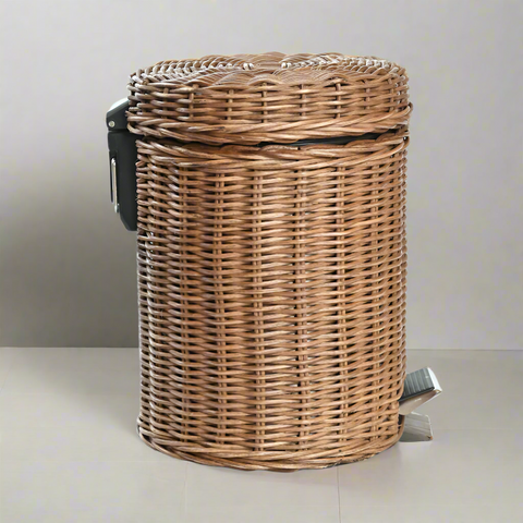 Rattan Pedal Bin