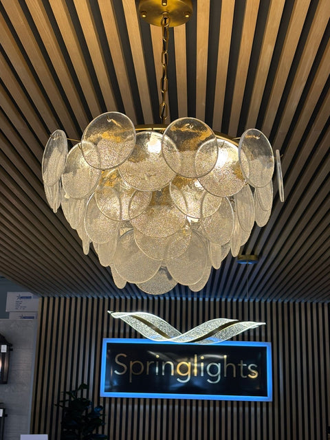 Chandelier Glass & Metal