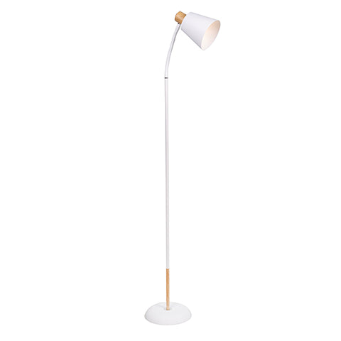 Curve Floor Light White and Gold