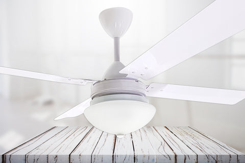 Complete 4Blade Fan,Remote & Oyster High Breeze