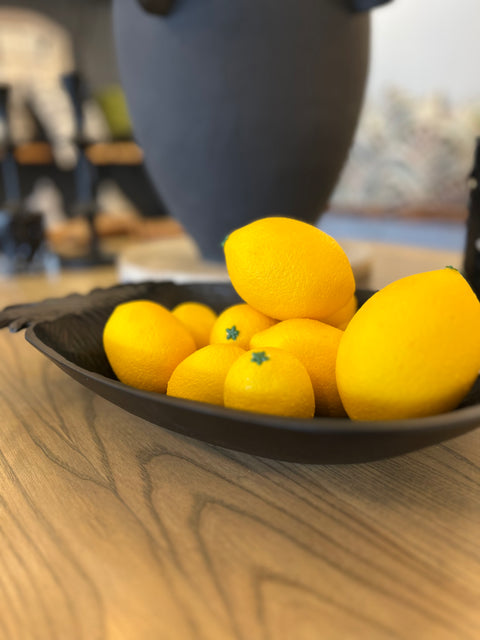 Pineapple Shaped Black Platter