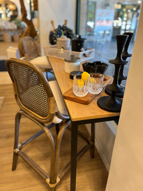 Wood and Metal Console