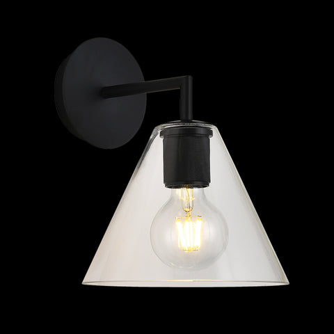 Wall Light Trends Cone Glass Black