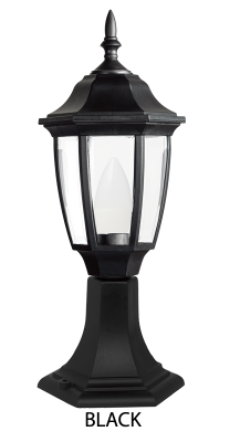 Outdoor Lantern Pillar Light 6 Sided