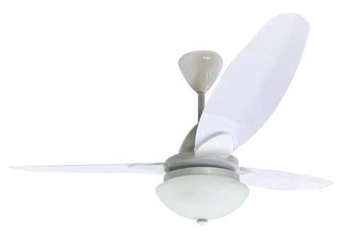 Complete 3 Blade Fan, Remote & Oyster Senorita White