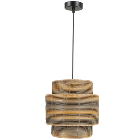 Metal and Plastic Rattan Pendant