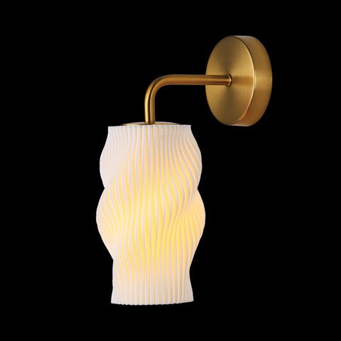 Dahlia 3D Printed Recycled Wall Light E27