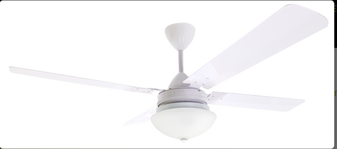 Complete 4Blade Fan,Remote & Oyster High Breeze