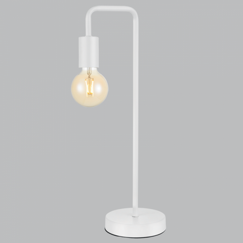 Metal Table Lamp Sand White