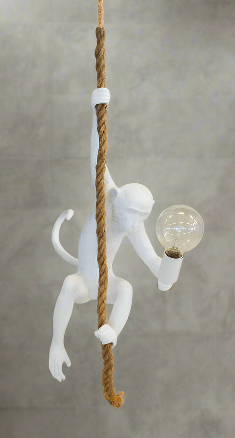 Monkey On A Rope White