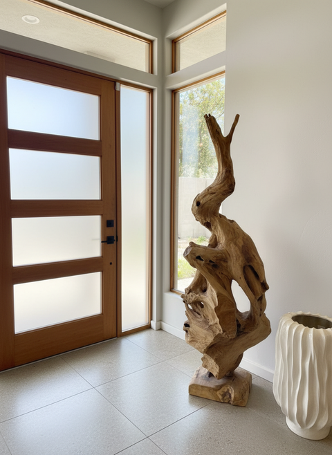 Teak Erosion Stand Large