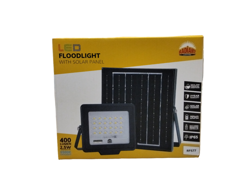 2.5W Solar Floodlight & Remote & Panel