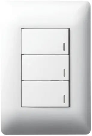 Legrand Ysalis 3 Lever Switch 4x2 White