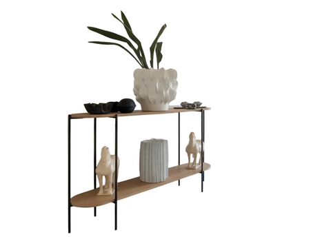 Oak Console Oval