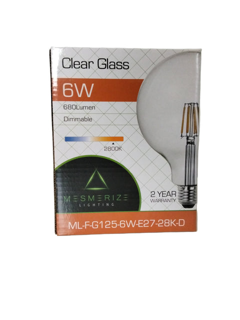 6W G125 Clear Filament E27 WW