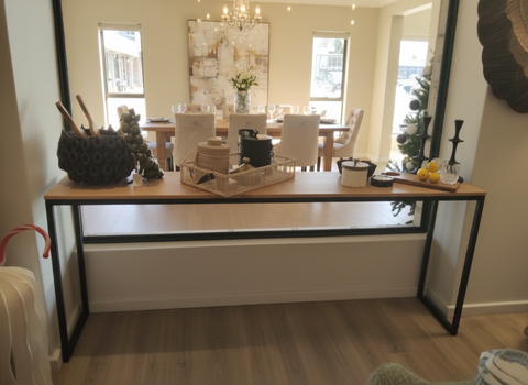 Wood and Metal Console