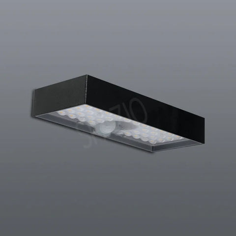 Sunmite LED Solar Wall Light Black with Sensor